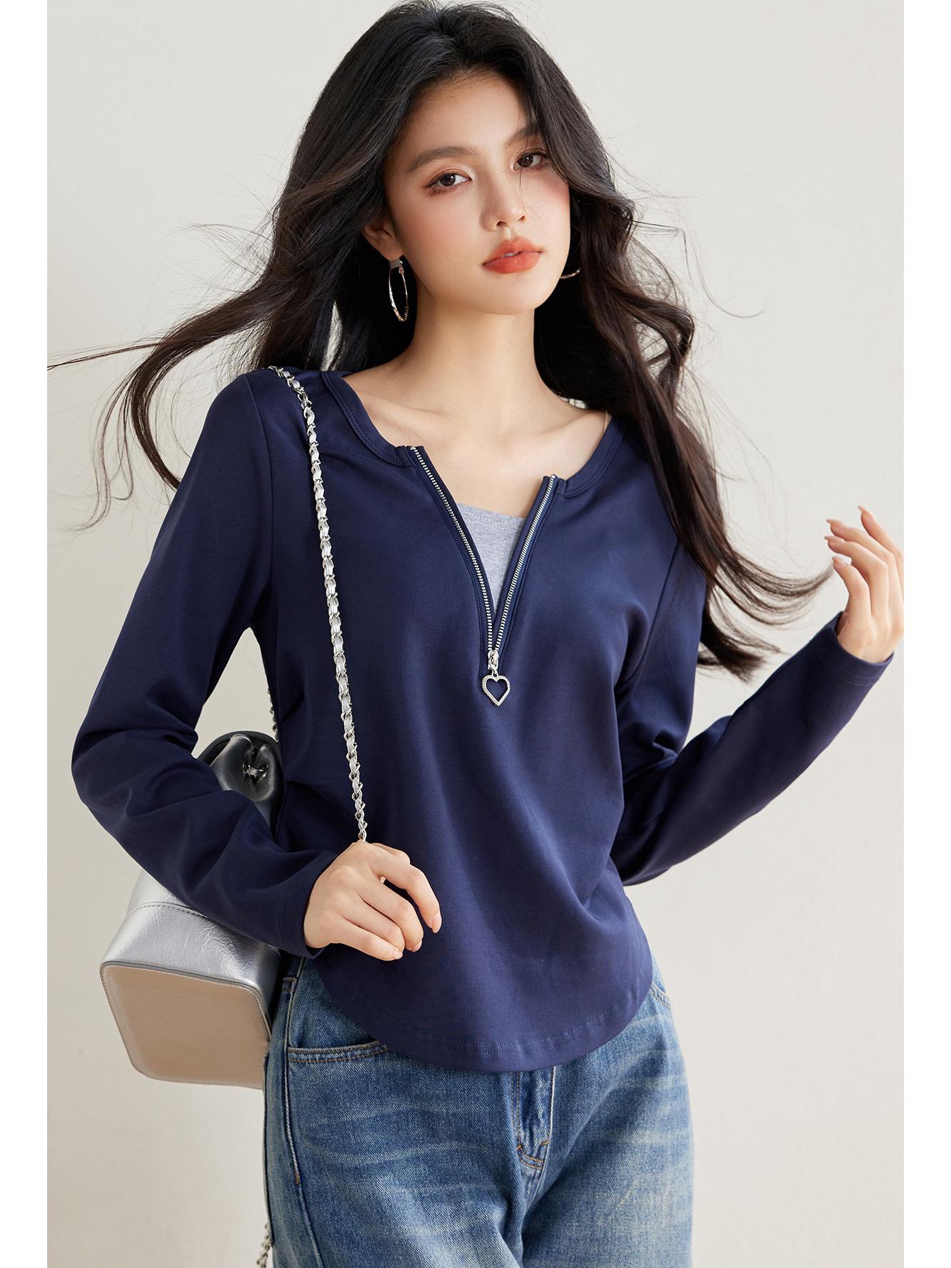 In-Stock Plus Size Women s Slimming Long Sleeve Two-Piece T-Shirt Extra Large темно-синього кольору
In-Stock Plus Size Women s Slimming Long Sleeve Two-Piece T-Shirt Extra Large темно-синього кольору