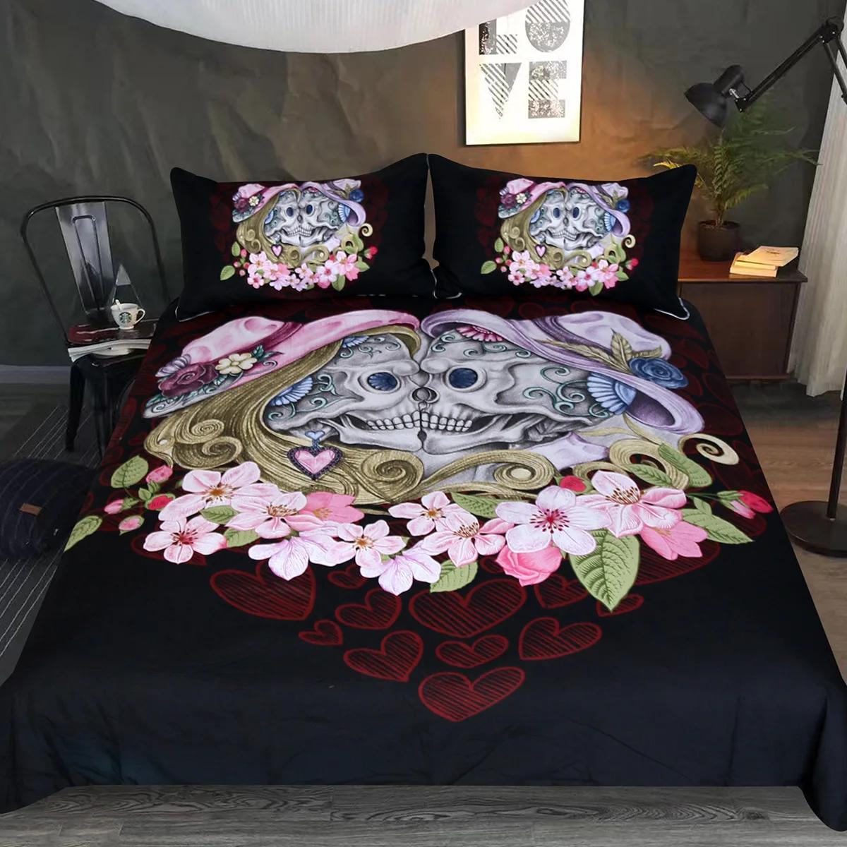 Bedclothes Nightmare Before Christmas Duver Cover Bedshet Pilowcases Beding Couples Flower Skul Warm Comforter Beding Sets Quen 135*200cm Eu-Single
Bedclothes Nightmare Before Christmas Duver Cover Bedshet Pilowcases Beding Couples Flower Skul Warm Comforter Beding Sets Quen 135*200cm Eu-Single