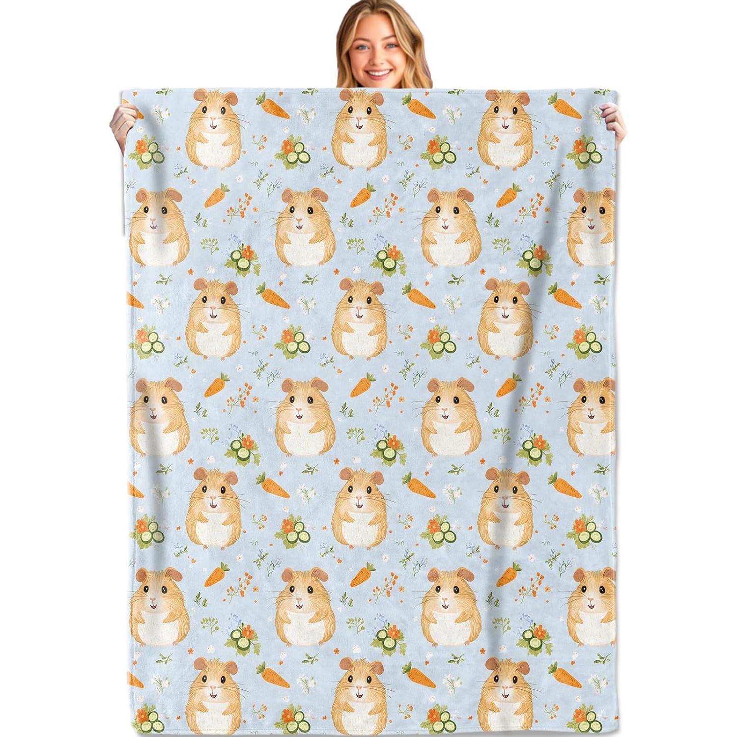 Cute Hamster Throw Blanket,Soft,Lightweight Flannel,Carrot Flower Blankets - Gifts for Kids Women Girls,for Couch Office 75x90cm
Cute Hamster Throw Blanket,Soft,Lightweight Flannel,Carrot Flower Blankets - Gifts for Kids Women Girls,for Couch Office 75x90cm