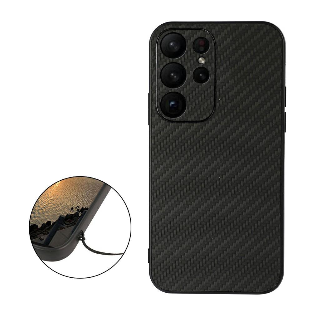 Carbon Fiber Texture Phone Case for Samsung Galaxy S23 Ultra,Anti-scratch PU Leather+TPU Back Cover Black
Carbon Fiber Texture Phone Case for Samsung Galaxy S23 Ultra,Anti-scratch PU Leather+TPU Back Cover Black