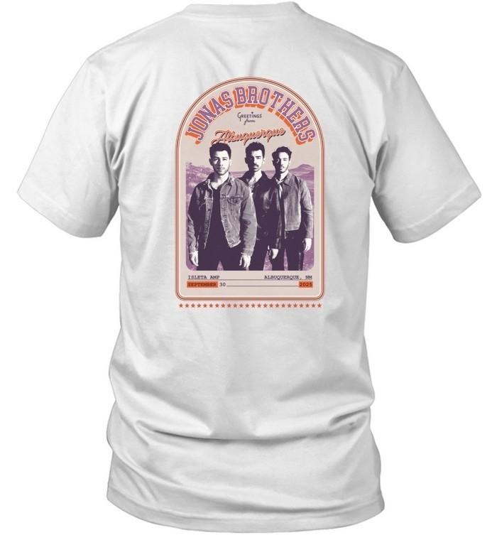 Jonas Brothers Event Albuquerque, NM 09-30-2025 T-Shirt S
Jonas Brothers Event Albuquerque, NM 09-30-2025 T-Shirt S