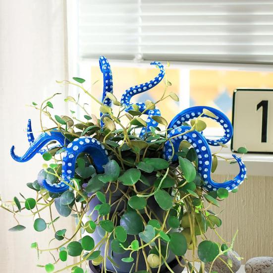 7 шт./компл. щупальце осьминога, растение кол, светящееся в темноте щупальце морского животного, фигурка из смолы, шип, украшение для дома и улицы, сада в горшках чёрный 
7 шт./компл. щупальце осьминога, растение кол, светящееся в темноте щупальце морского животного, фигурка из смолы, шип, украшение для дома и улицы, сада в горшках чёрный