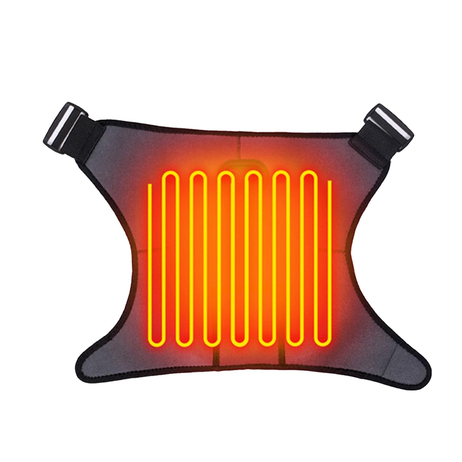 Температурні сходи 6-рівневий електричний плечик MACOLAUDER Підходить як для лівого, так і для правого електричного плеча Плічка з електричним підігрівом Одне плече з підігрівом USB сірий колір