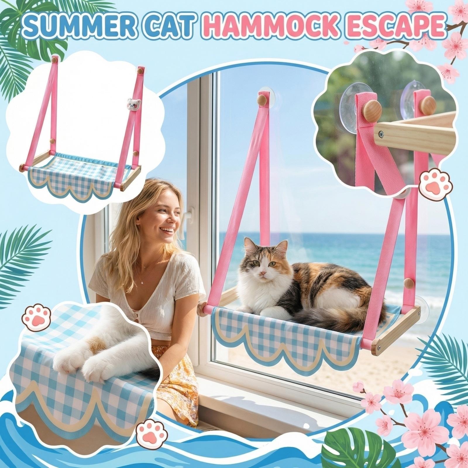 Cats Window , Strong Suction Cup Window Mounted Cats Bed, Sturdy Wood Frame Cats , No Drilling Hanging Cats Swing For Indoor Cats, Breathable One Size
Cats Window , Strong Suction Cup Window Mounted Cats Bed, Sturdy Wood Frame Cats , No Drilling Hanging Cats Swing For Indoor Cats, Breathable One Size