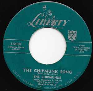 7inch Record CHIPMUNKS / DAVID SEVILLE - The Chipmunk Song / Almost Good F55168 Liberty 1958 US Pop Used
7inch Record CHIPMUNKS / DAVID SEVILLE - The Chipmunk Song / Almost Good F55168 Liberty 1958 US Pop Used