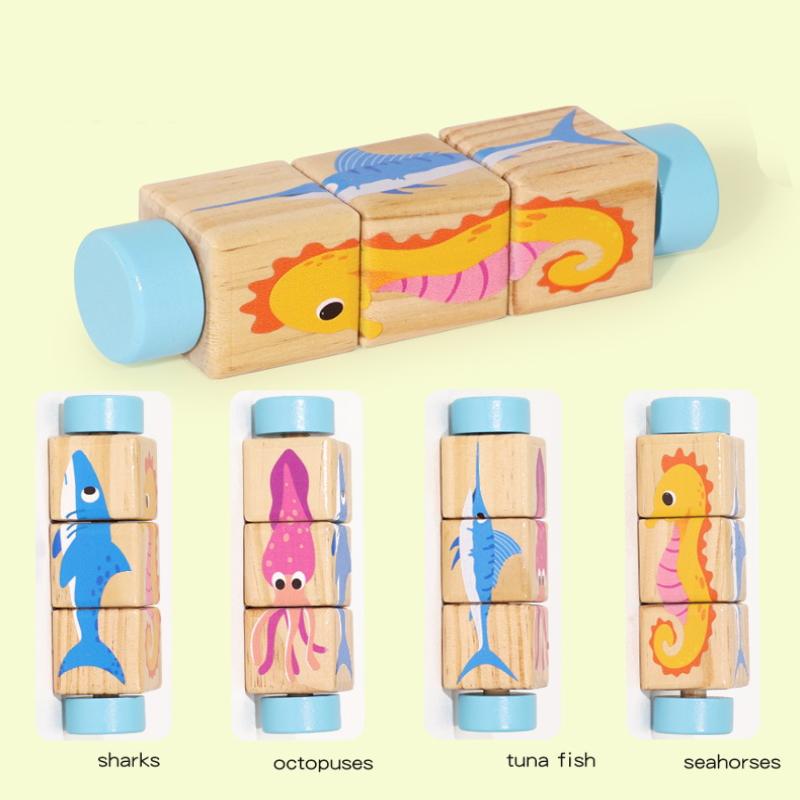 1Pcs Animal Colour Shape Cognition Toys 3D Wooden Jigsaw Puzzle Rotating Puzzle Building Blocks Kid Early Education Toy as the picture
1Pcs Animal Colour Shape Cognition Toys 3D Wooden Jigsaw Puzzle Rotating Puzzle Building Blocks Kid Early Education Toy as the picture