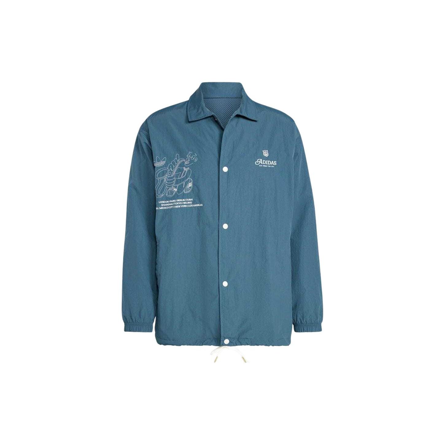Adidas Originals Leisure Coach Jacket Letter Landscape Print Lapel Single-Breasted Long Sleeve Jacket Men Jacket Blue IS2949 S
Adidas Originals Leisure Coach Jacket Letter Landscape Print Lapel Single-Breasted Long Sleeve Jacket Men Jacket Blue IS2949 S