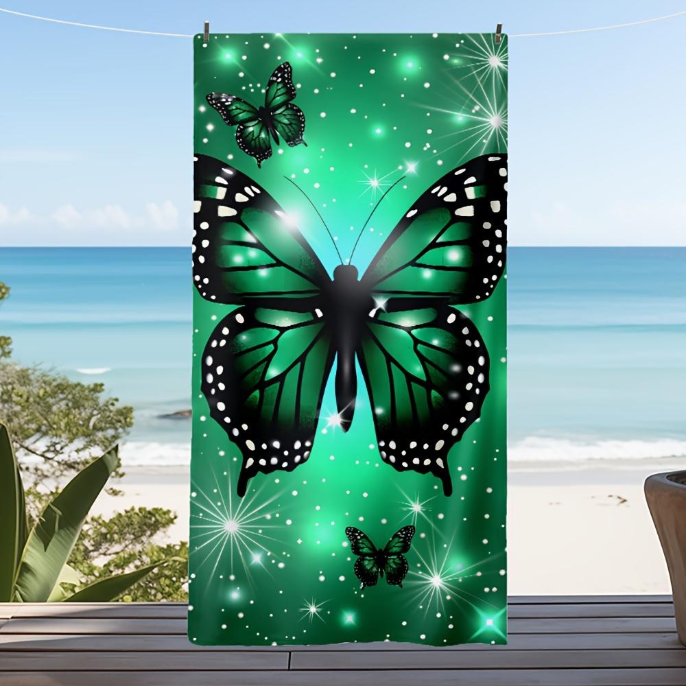 Green Butterfly Quick Dry Super Absorbent Beach Towel, Oversized for Swimming Pool Beach Bathroom Sport W30*H60(CM)
Green Butterfly Quick Dry Super Absorbent Beach Towel, Oversized for Swimming Pool Beach Bathroom Sport W30*H60(CM)