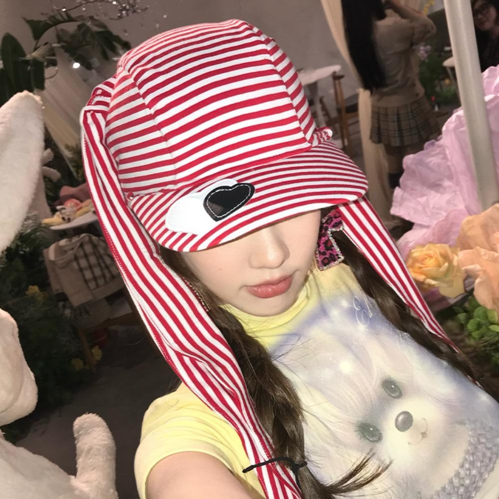 Cotton Bunny Ears Baseball Cap Y2K Heart Stripe Hat Apparel Accessories Lop Ear Cap Men красный
Cotton Bunny Ears Baseball Cap Y2K Heart Stripe Hat Apparel Accessories Lop Ear Cap Men красный