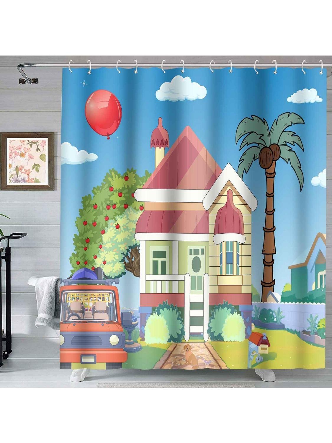 Kids Shower Curtain Blue Background Kids Balloon Theme Decorative Shower Curtain For Girls Boys Bathroom Decor Cute Colorful W60H190(CM)-1 Pcs
Kids Shower Curtain Blue Background Kids Balloon Theme Decorative Shower Curtain For Girls Boys Bathroom Decor Cute Colorful W60H190(CM)-1 Pcs