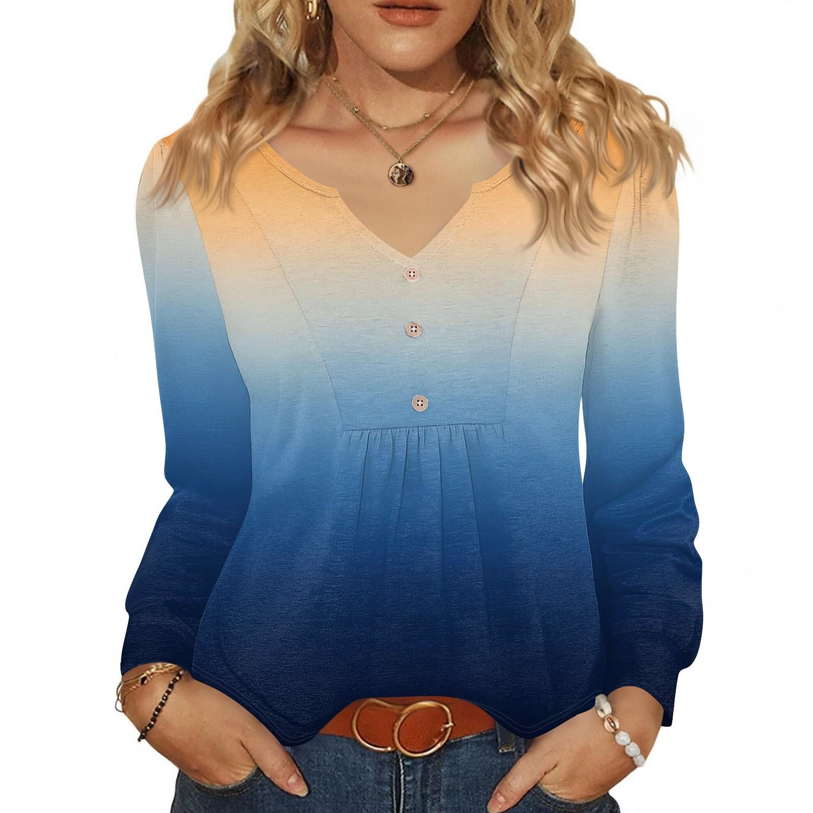 Женская модная повседневная блузка с V-образным вырезом на пуговицах, с длинным рукавом, пуловер, футболка, топ XL жёлтый
Женская модная повседневная блузка с V-образным вырезом на пуговицах, с длинным рукавом, пуловер, футболка, топ XL жёлтый