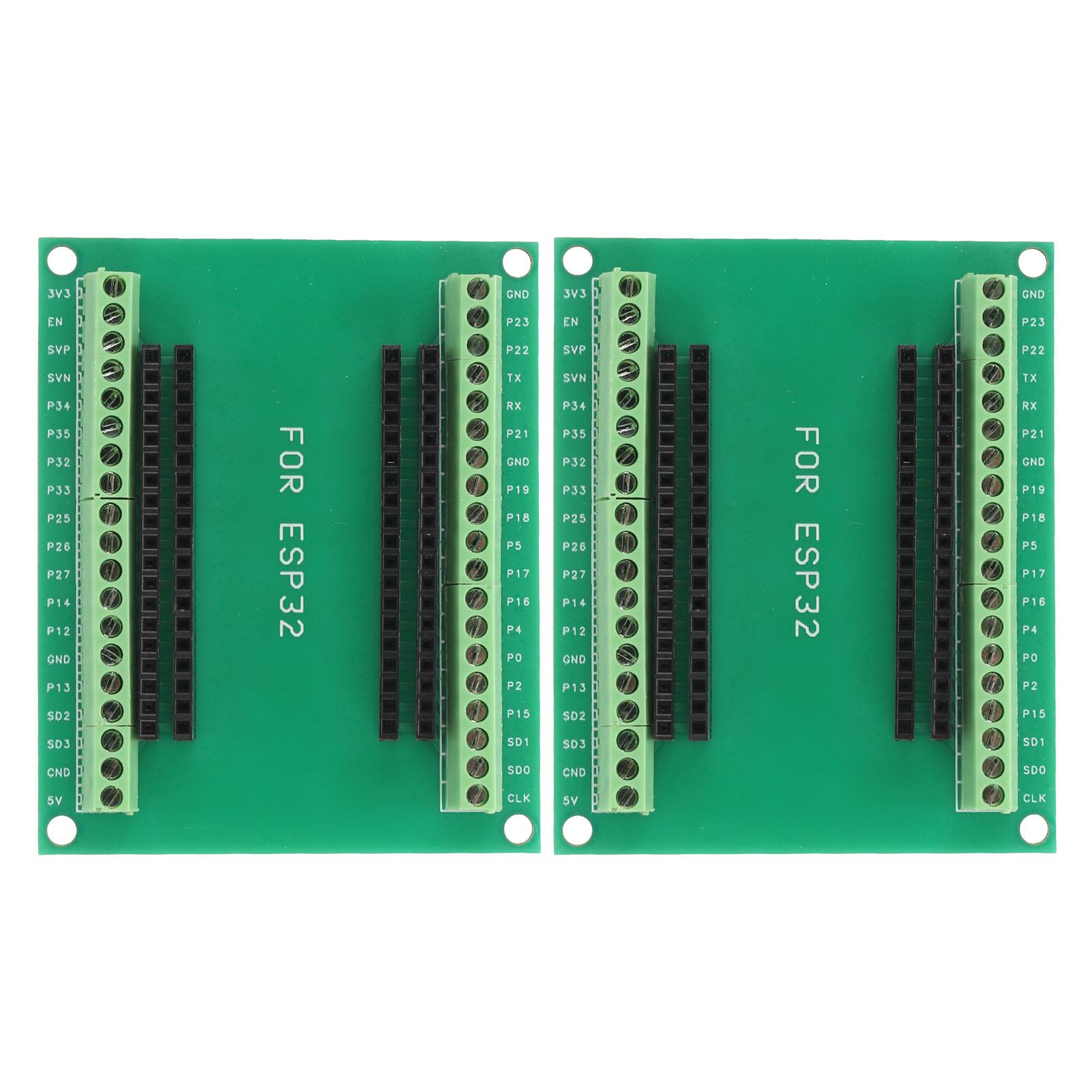 2Pcs ESP32 Breakout Board 38 Pin 2 in 1 Dual Core CPU Low Power Consumption Wireless WiFi Bluetooth Development Board
2Pcs ESP32 Breakout Board 38 Pin 2 in 1 Dual Core CPU Low Power Consumption Wireless WiFi Bluetooth Development Board