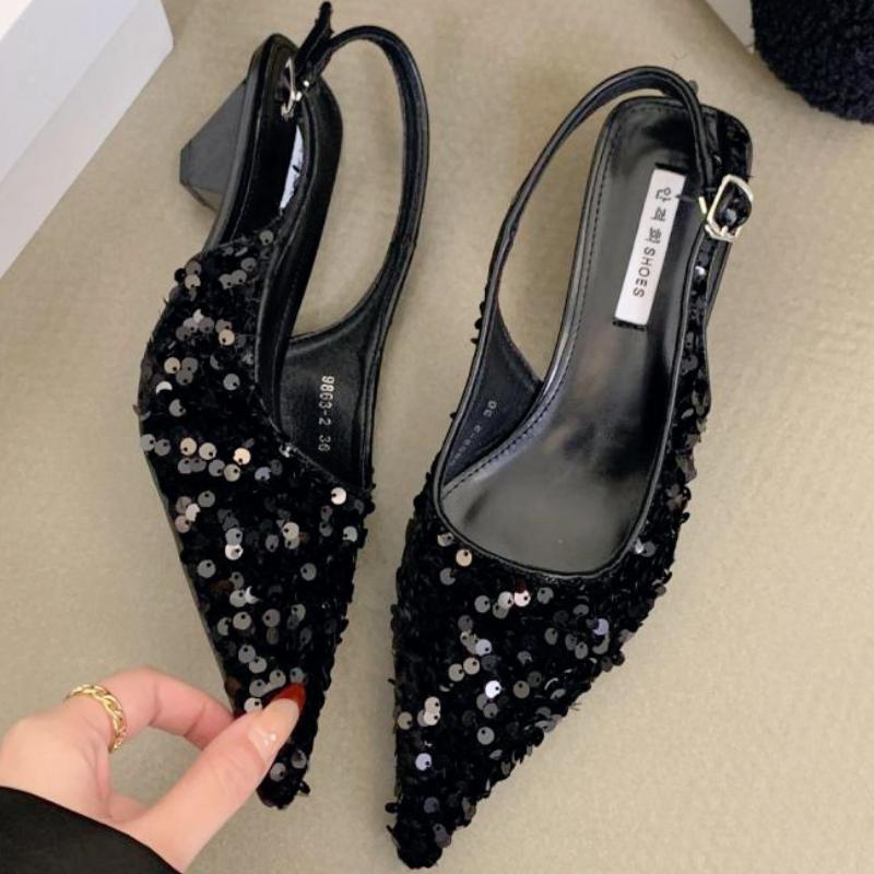 Sequins Mesh Breathable Chunky Heeled Sandals Women Sexy Pointed Toe Naked Strap Designer Shoes Elegant Party Dress Brand Pumps 35 чёрный
Sequins Mesh Breathable Chunky Heeled Sandals Women Sexy Pointed Toe Naked Strap Designer Shoes Elegant Party Dress Brand Pumps 35 чёрный