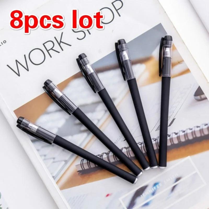 8pcs/lot 0.5mm Gel Pen Black Matte Office Pen Writing Stationery Water Pen Student Exam Special Pen
8pcs/lot 0.5mm Gel Pen Black Matte Office Pen Writing Stationery Water Pen Student Exam Special Pen