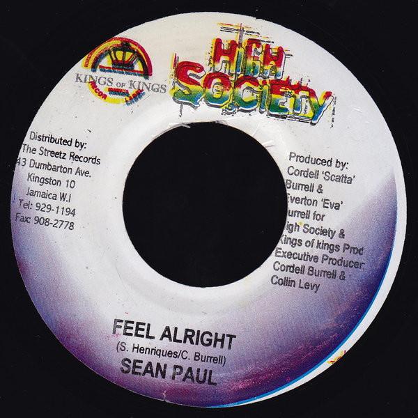 7inch Record SEAN PAUL - Feel Alright NONE Kings Of Kings, 2003 Jamaica Reggae, Ska & Dub Used
7inch Record SEAN PAUL - Feel Alright NONE Kings Of Kings, 2003 Jamaica Reggae, Ska & Dub Used