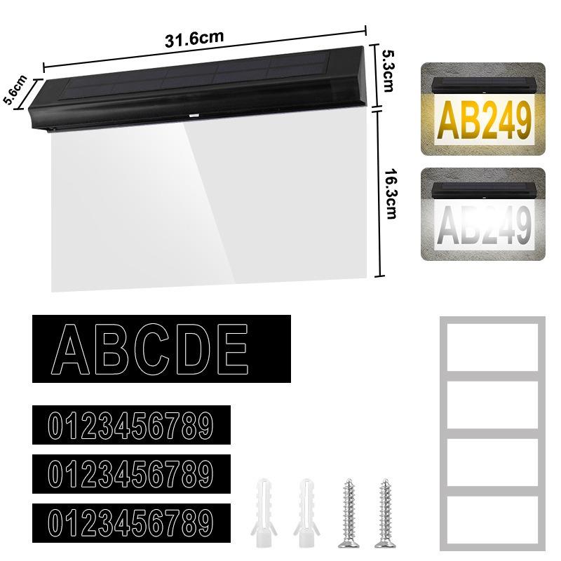 Новые солнечные дверные вывески, уличные водонепроницаемые 30 светодиодов, цифровые настенные светильники для адресного номера, дверного проема, садовые светильники
Новые солнечные дверные вывески, уличные водонепроницаемые 30 светодиодов, цифровые настенные светильники для адресного номера, дверного проема, садовые светильники