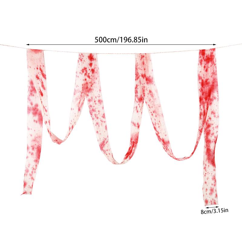 D2 Halloween Decoration 5M Artificial Blood Bandage Zombie Ghost Cosplay Costume Prop Courtyard Secret Room Haunted House Decor
D2 Halloween Decoration 5M Artificial Blood Bandage Zombie Ghost Cosplay Costume Prop Courtyard Secret Room Haunted House Decor