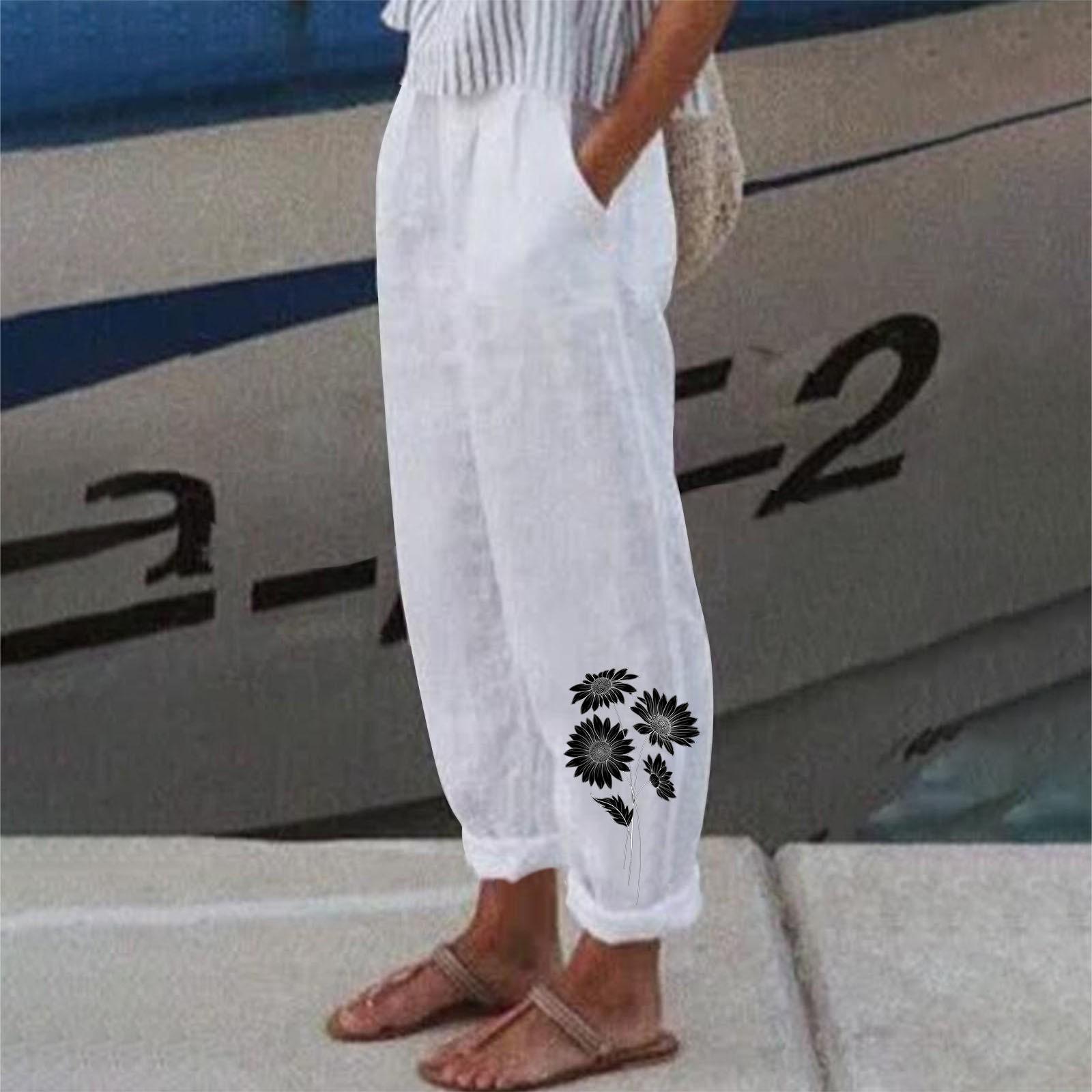 Укороченные брюки для женщин Офисные женские брюки с карманами Широкие брюки повседневные мягкие брюки Легкие капри S белый
Укороченные брюки для женщин Офисные женские брюки с карманами Широкие брюки повседневные мягкие брюки Легкие капри S белый