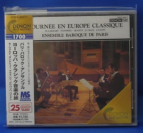 CD PARIS BAROQUE ENSEMBLE, MOZART, DAN - European Classical Music Journey COCO85017 Japan Classical Used
CD PARIS BAROQUE ENSEMBLE, MOZART, DAN - European Classical Music Journey COCO85017 Japan Classical Used