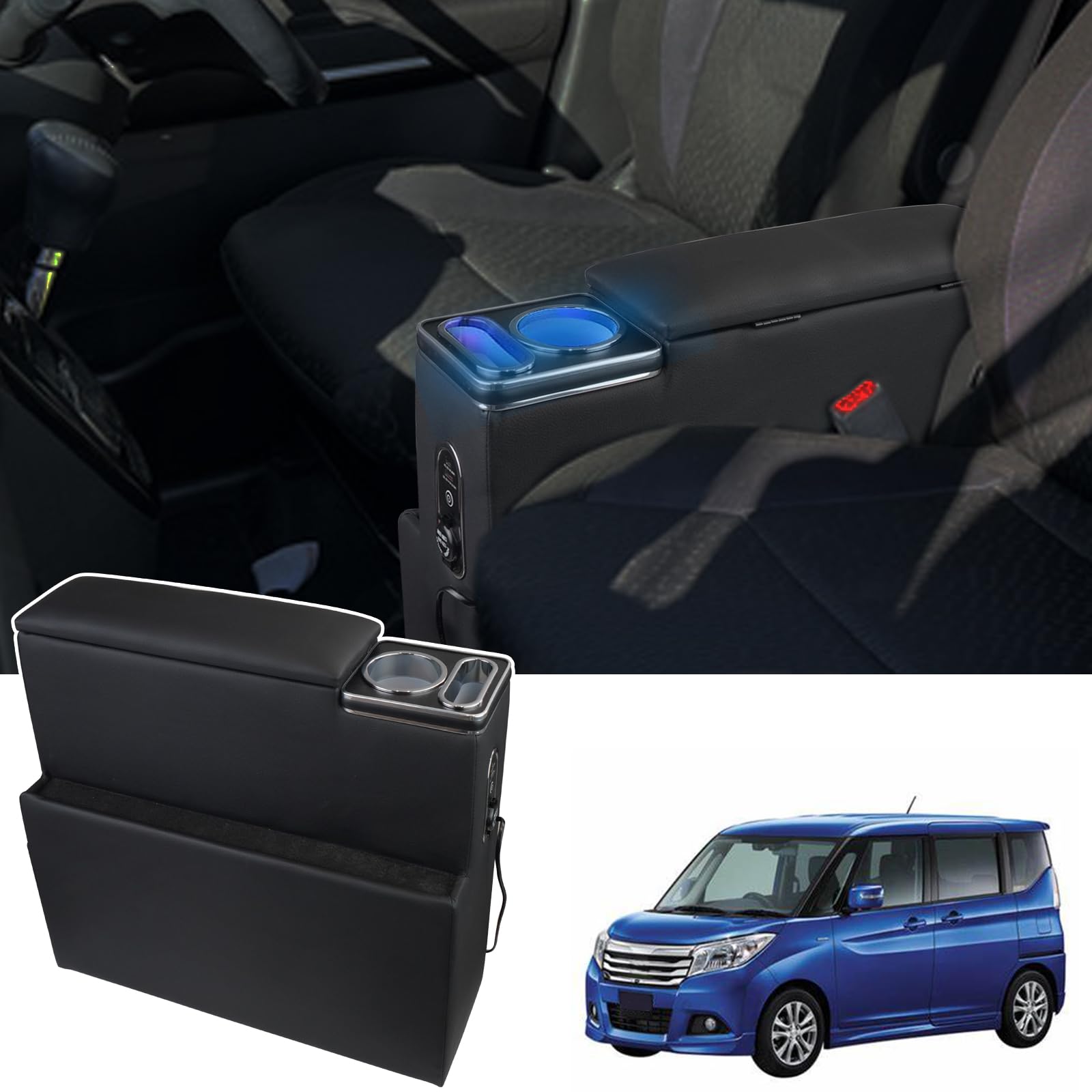 POWER PANDA консольный ящик для Suzuki Solio Bandit Armrest Delica D2 Custom Hybrid MV4WD совместимые детали центральной консоли хранение мелких предметов светодиодный USB-порт
POWER PANDA консольный ящик для Suzuki Solio Bandit Armrest Delica D2 Custom Hybrid MV4WD совместимые детали центральной консоли хранение мелких предметов светодиодный USB-порт