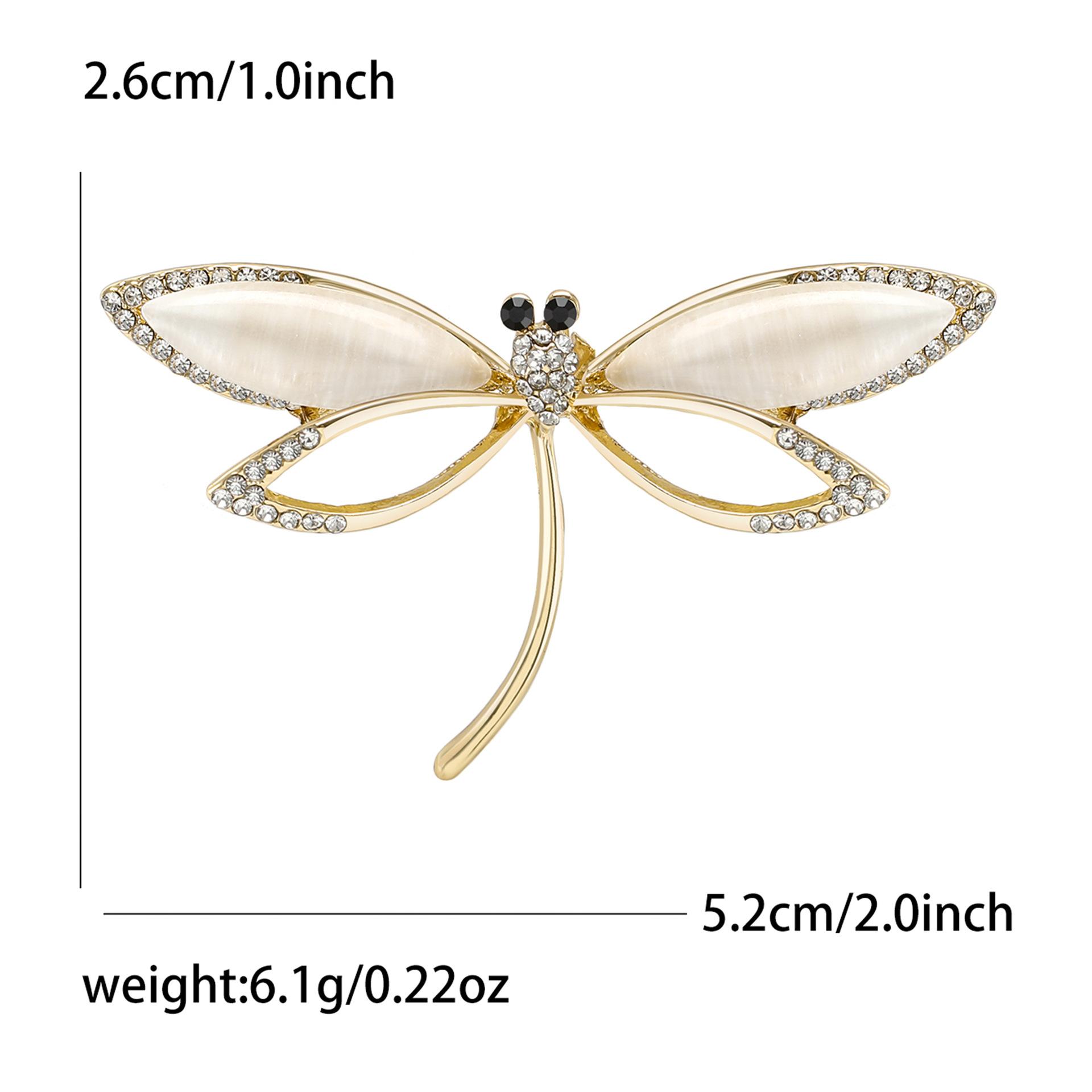Креативная брошь-стрекоза из опала из сплава, модная универсальная женская одежда, украшение для корсажа
Креативная брошь-стрекоза из опала из сплава, модная универсальная женская одежда, украшение для корсажа