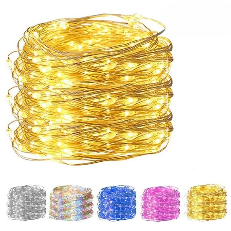 10M USB LED String Lights Copper Silver Wire Garland Light Waterproof Fairy Lights For Christmas Wedding Party Decoration 1m-By USB синій
10M USB LED String Lights Copper Silver Wire Garland Light Waterproof Fairy Lights For Christmas Wedding Party Decoration 1m-By USB синій