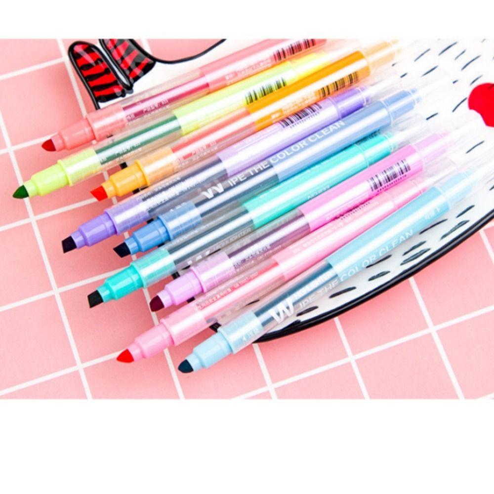 10 шт. прочные двусторонние цветные маркеры пластиковые стираемые маркеры конфетного цвета
10 шт. прочные двусторонние цветные маркеры пластиковые стираемые маркеры конфетного цвета