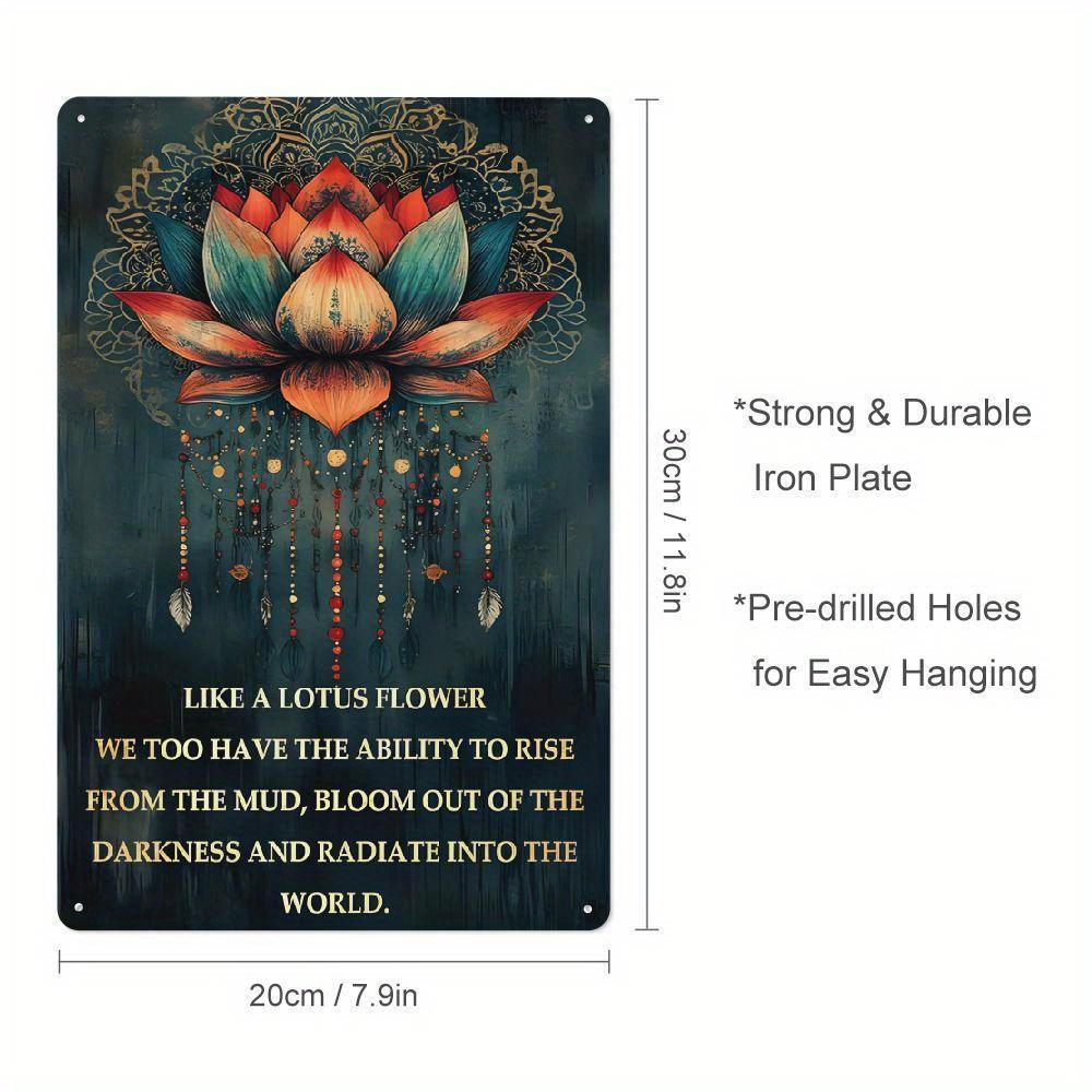 x D Flat Lotus Metal Iron Sign Waterproof and Windproof Wall Art Perfect for Home Office Cafe or Garden Decor 20x30cm(7.8x11.8inch)
x D Flat Lotus Metal Iron Sign Waterproof and Windproof Wall Art Perfect for Home Office Cafe or Garden Decor 20x30cm(7.8x11.8inch)