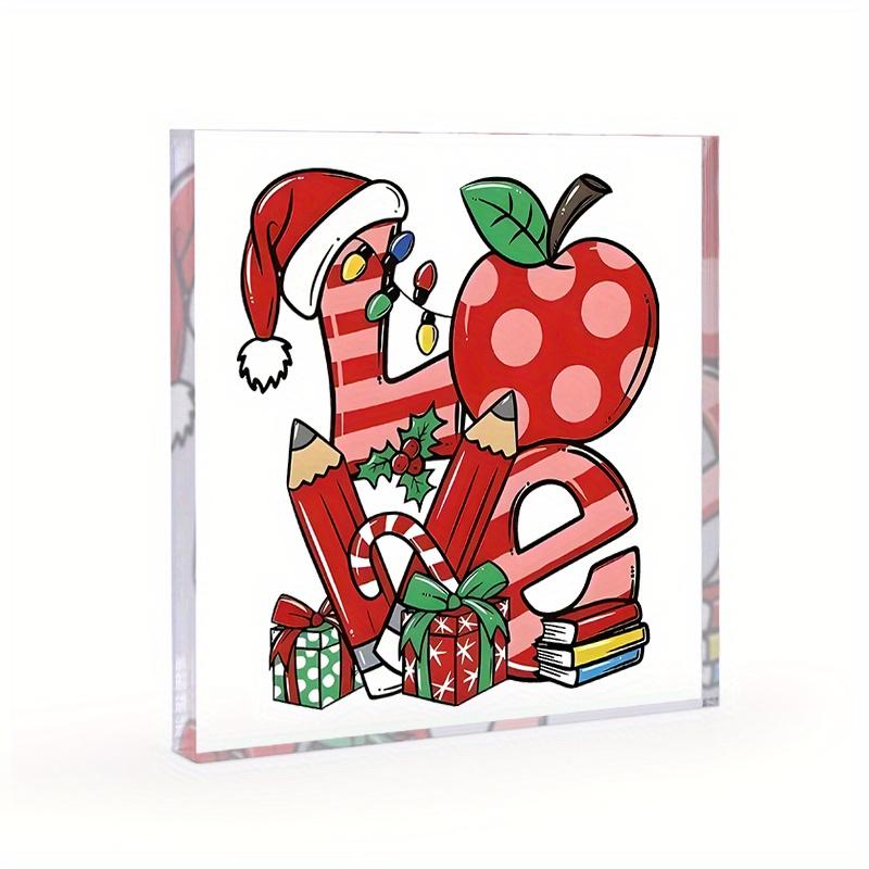 1pc Acrylic Merry Christmas Red Apple Love Berry Sign, Festive Holiday Wall Art, 3D Christmas Ornament, Home & Kitchen Decor, No Power Needed 10*10cm
1pc Acrylic Merry Christmas Red Apple Love Berry Sign, Festive Holiday Wall Art, 3D Christmas Ornament, Home & Kitchen Decor, No Power Needed 10*10cm