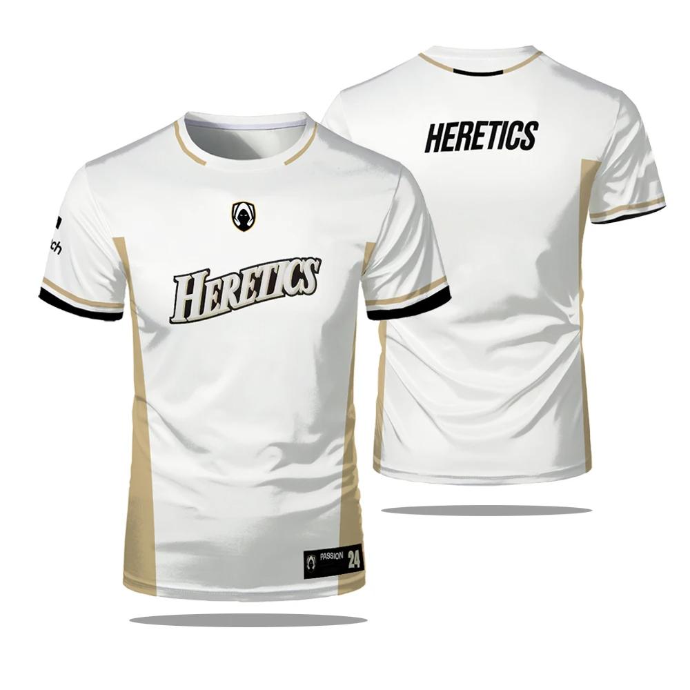 Summer Round Neck 3D Esports Team HERETICS Cosplay Jersey Print Top Fashionable Casual Short Sleeved Men s T-shirts S
Summer Round Neck 3D Esports Team HERETICS Cosplay Jersey Print Top Fashionable Casual Short Sleeved Men s T-shirts S