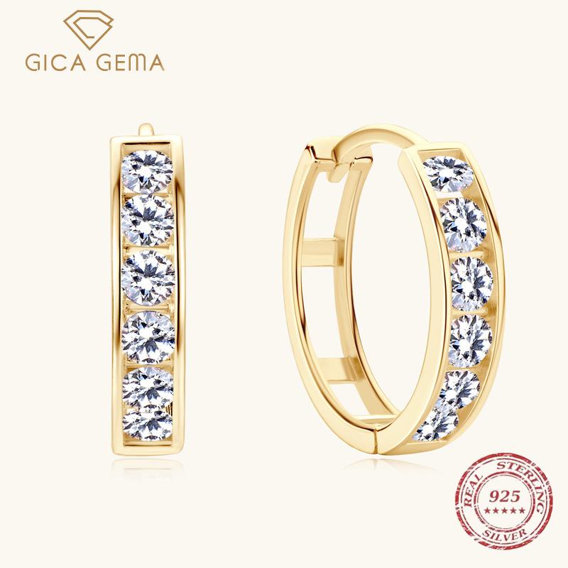 Gica Gema Europe And The United States Simple 14K Pure Gold Moissanite Earrings Hipster Cool Row Diamond Cross-couple Earrings 14k золотой
Gica Gema Europe And The United States Simple 14K Pure Gold Moissanite Earrings Hipster Cool Row Diamond Cross-couple Earrings 14k золотой