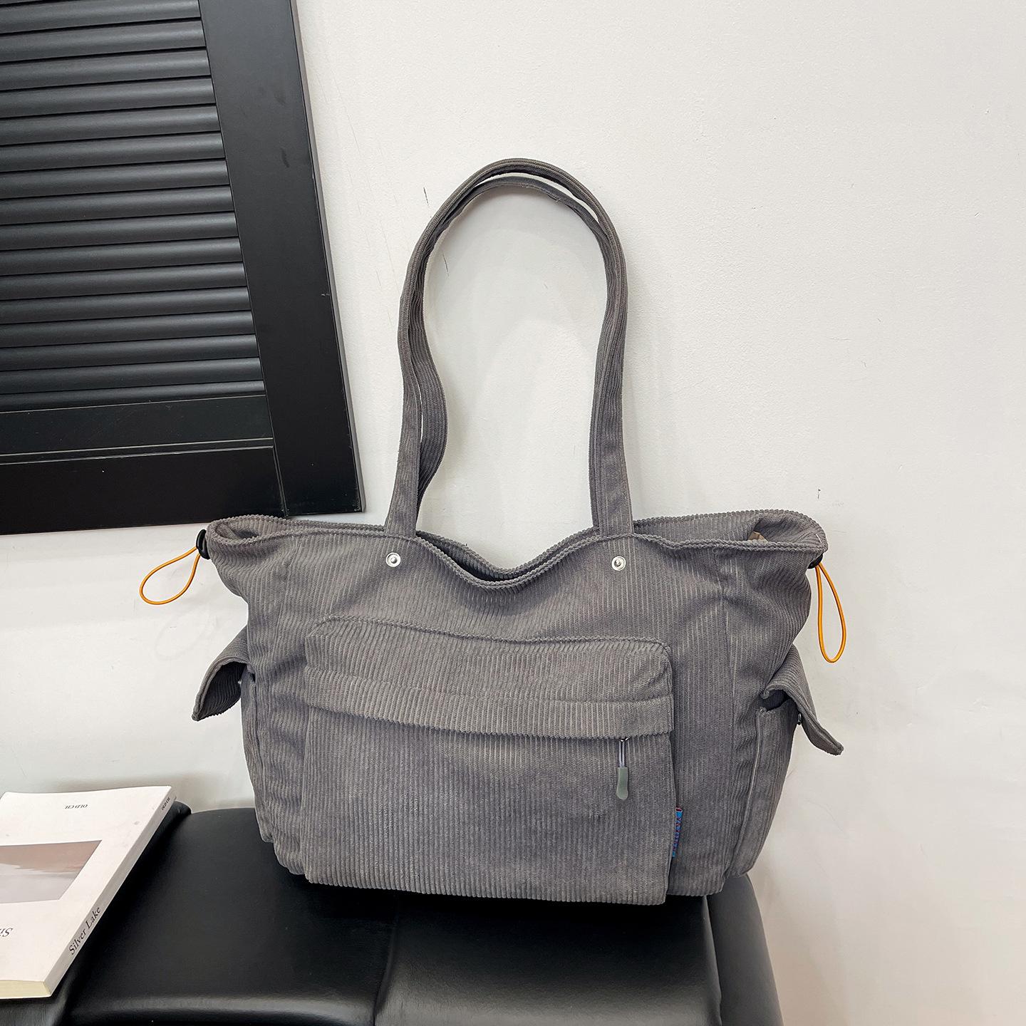 Women s Large Capacity Corduroy Tote Bag - Versatile Casual Single Shoulder Handbag, New Style 2026 сірий колір
Women s Large Capacity Corduroy Tote Bag - Versatile Casual Single Shoulder Handbag, New Style 2026 сірий колір