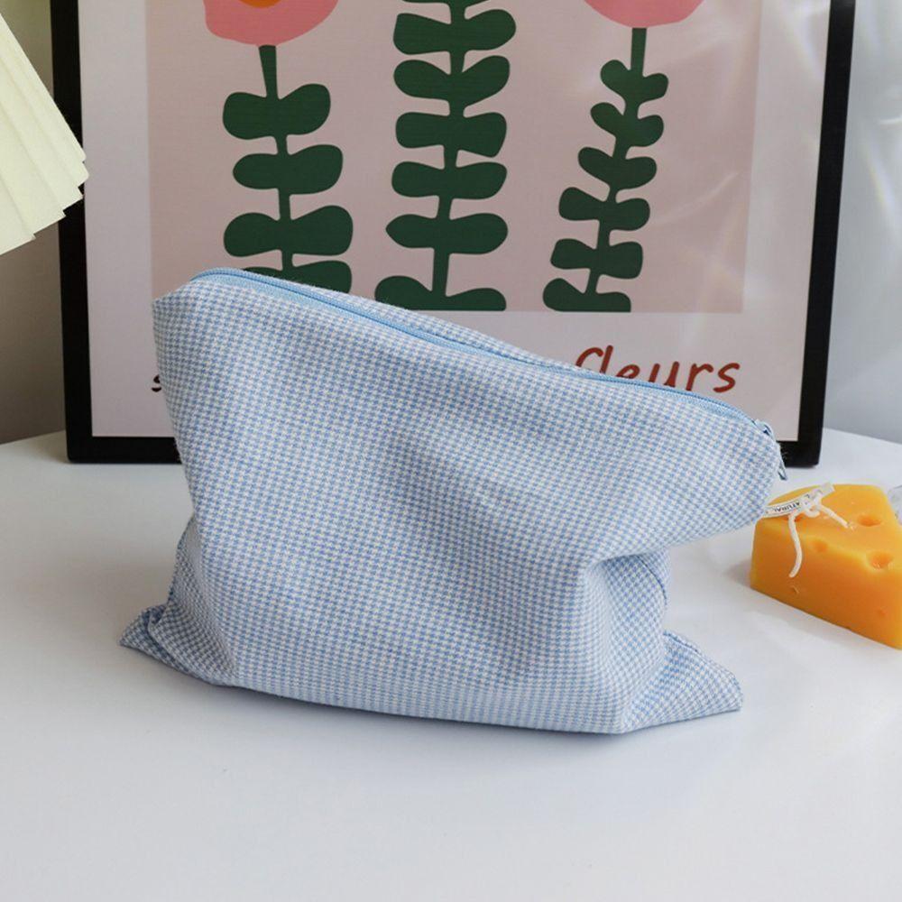 Portable Large Capacity Cosmetic Bag Cotton Plaid Cosmetic Storage Bag Coin Purse
Portable Large Capacity Cosmetic Bag Cotton Plaid Cosmetic Storage Bag Coin Purse