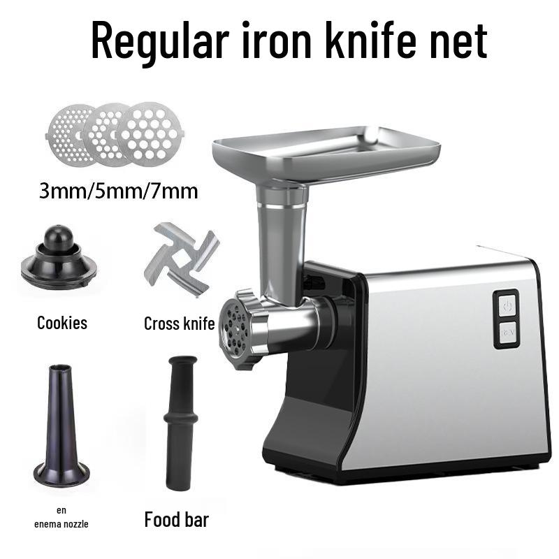 Multifunctional Household Meat Grinder & Baby Food Maker: Sausage Stuffer, Meat & Chili Chopper, Garlic Paste Maker EU 220V Copper Core
Multifunctional Household Meat Grinder & Baby Food Maker: Sausage Stuffer, Meat & Chili Chopper, Garlic Paste Maker EU 220V Copper Core