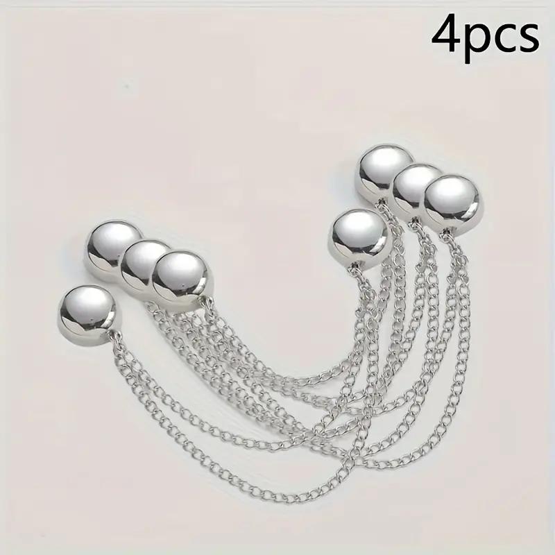4pcs Pants Leg Magnetic Fixed Clip Trousers T-shirt Adjustable Fixing Clip with Chain Clothing Magnet Button Garment Buckle
4pcs Pants Leg Magnetic Fixed Clip Trousers T-shirt Adjustable Fixing Clip with Chain Clothing Magnet Button Garment Buckle