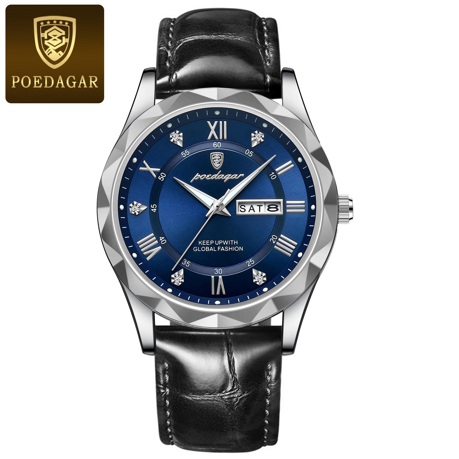 POEDAGAR New Fashionable Trendy Youth Leisure Simple Luxury Men s Watch Waterproof Luminous Calendar Quartz Watch срібний/синій
POEDAGAR New Fashionable Trendy Youth Leisure Simple Luxury Men s Watch Waterproof Luminous Calendar Quartz Watch срібний/синій