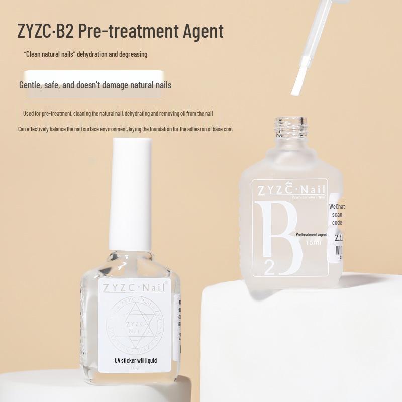 ZYZC Nail Tips Whitening UV Adhesive Primer B2: Anti-Lifting & Drying Agent for Nail Art Balance
ZYZC Nail Tips Whitening UV Adhesive Primer B2: Anti-Lifting & Drying Agent for Nail Art Balance