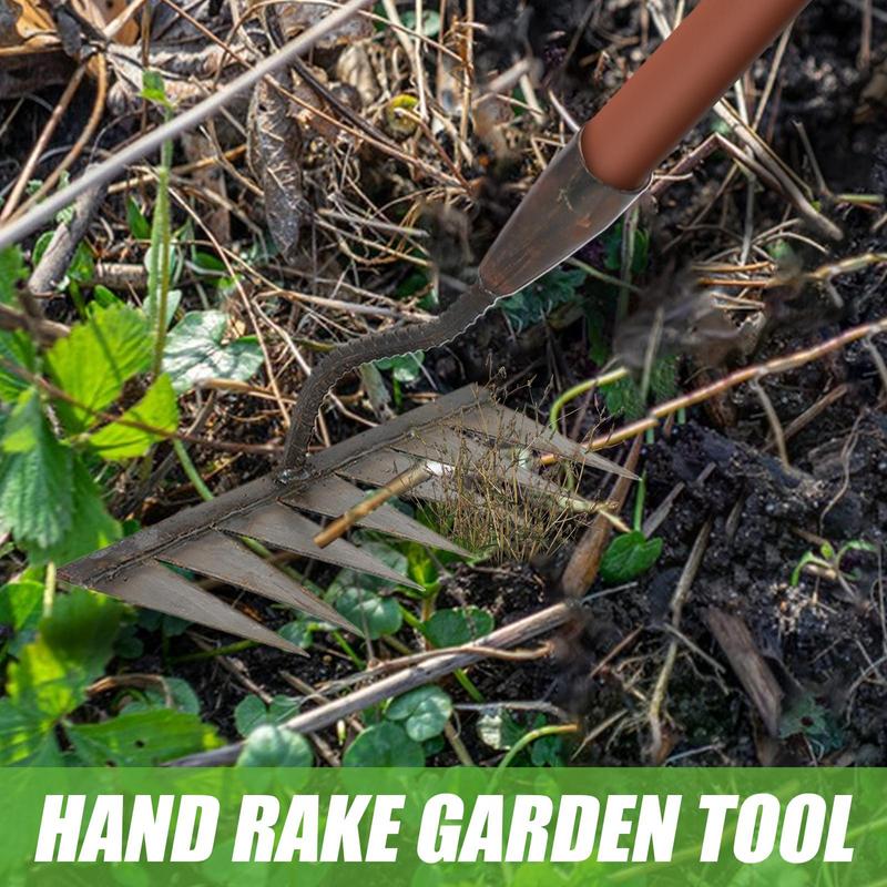 4/5/6/7 Teeth Carbon Steel Garden Hand Rake Farm Tool Weeding Scarifier Agricultural Nail Harrow Metal Harrow Garden WeedingTool
4/5/6/7 Teeth Carbon Steel Garden Hand Rake Farm Tool Weeding Scarifier Agricultural Nail Harrow Metal Harrow Garden WeedingTool