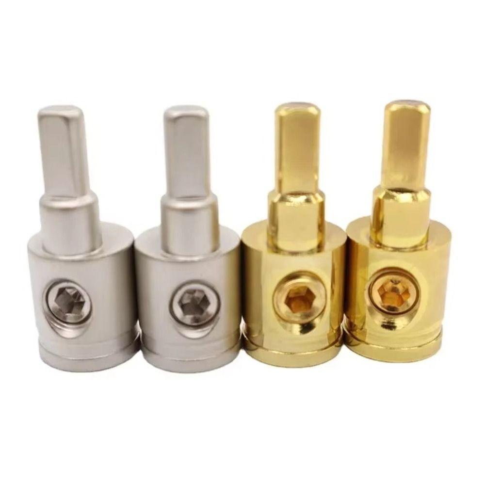 Gold Silver Car Audio Connector Pure Copper Power Ground Wire Terminal Audio Amp Input Adapter 8GA Silver
Gold Silver Car Audio Connector Pure Copper Power Ground Wire Terminal Audio Amp Input Adapter 8GA Silver