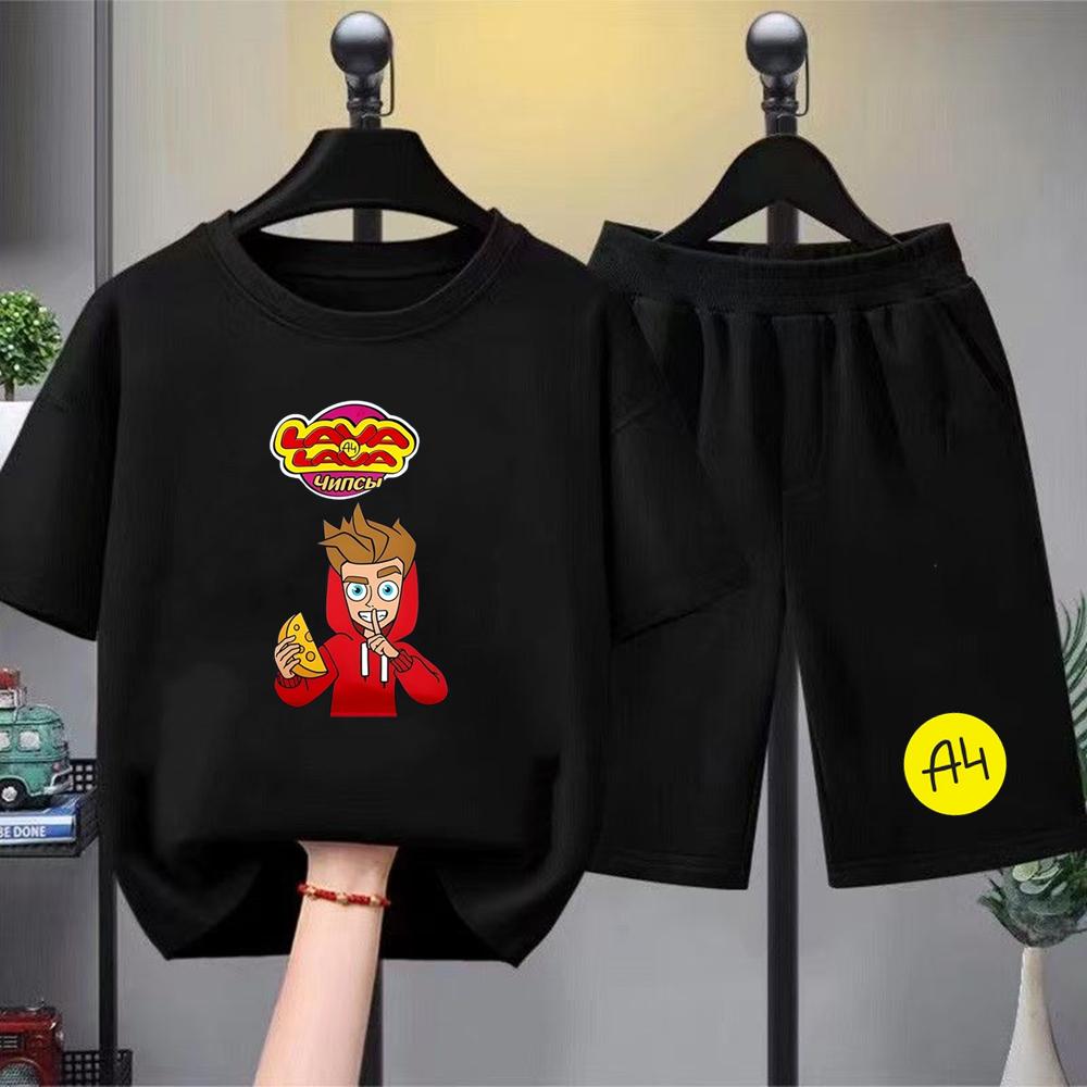 Summer Fashion Short Sleeve Children Age 5-15 Girls Set White Black Boy Tshirt+Shorts 2pcs Leisure Kids A4 Print Set Clothing 5-6Y
Summer Fashion Short Sleeve Children Age 5-15 Girls Set White Black Boy Tshirt+Shorts 2pcs Leisure Kids A4 Print Set Clothing 5-6Y