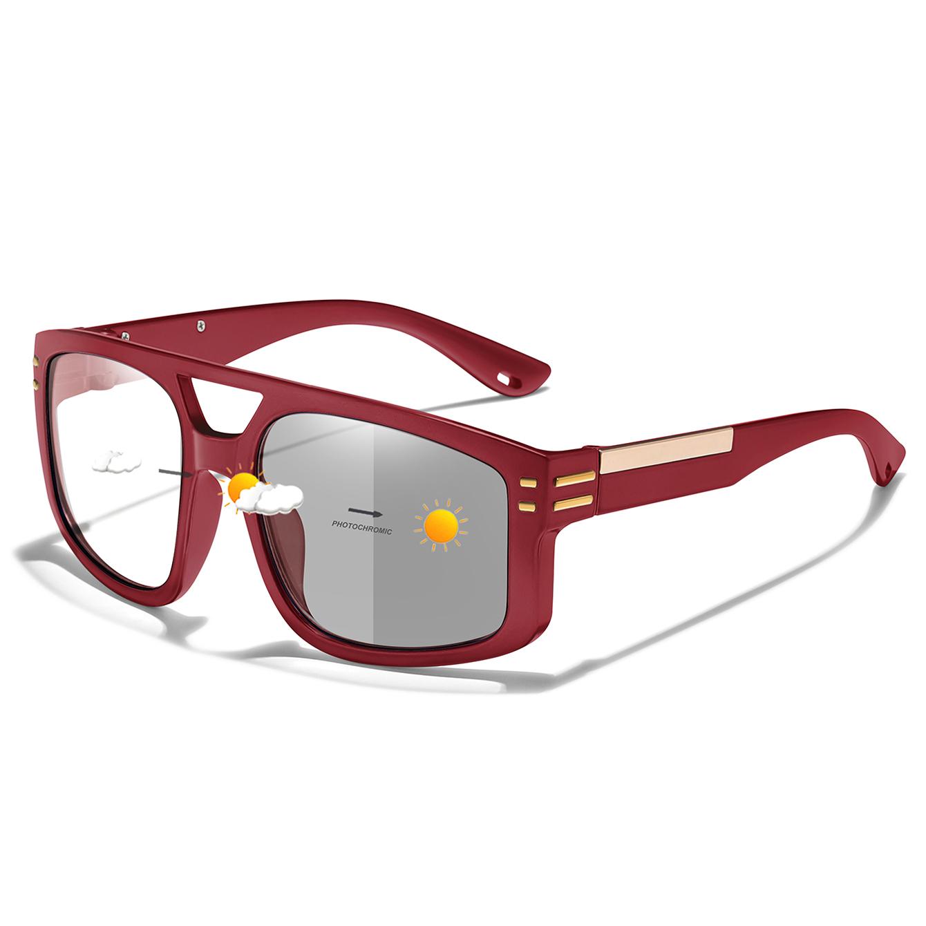 Photochromic Sunglasses for Men and Women Large Frame Glasses with Metal Parts Suitable for Hiking Riding and Running
Photochromic Sunglasses for Men and Women Large Frame Glasses with Metal Parts Suitable for Hiking Riding and Running