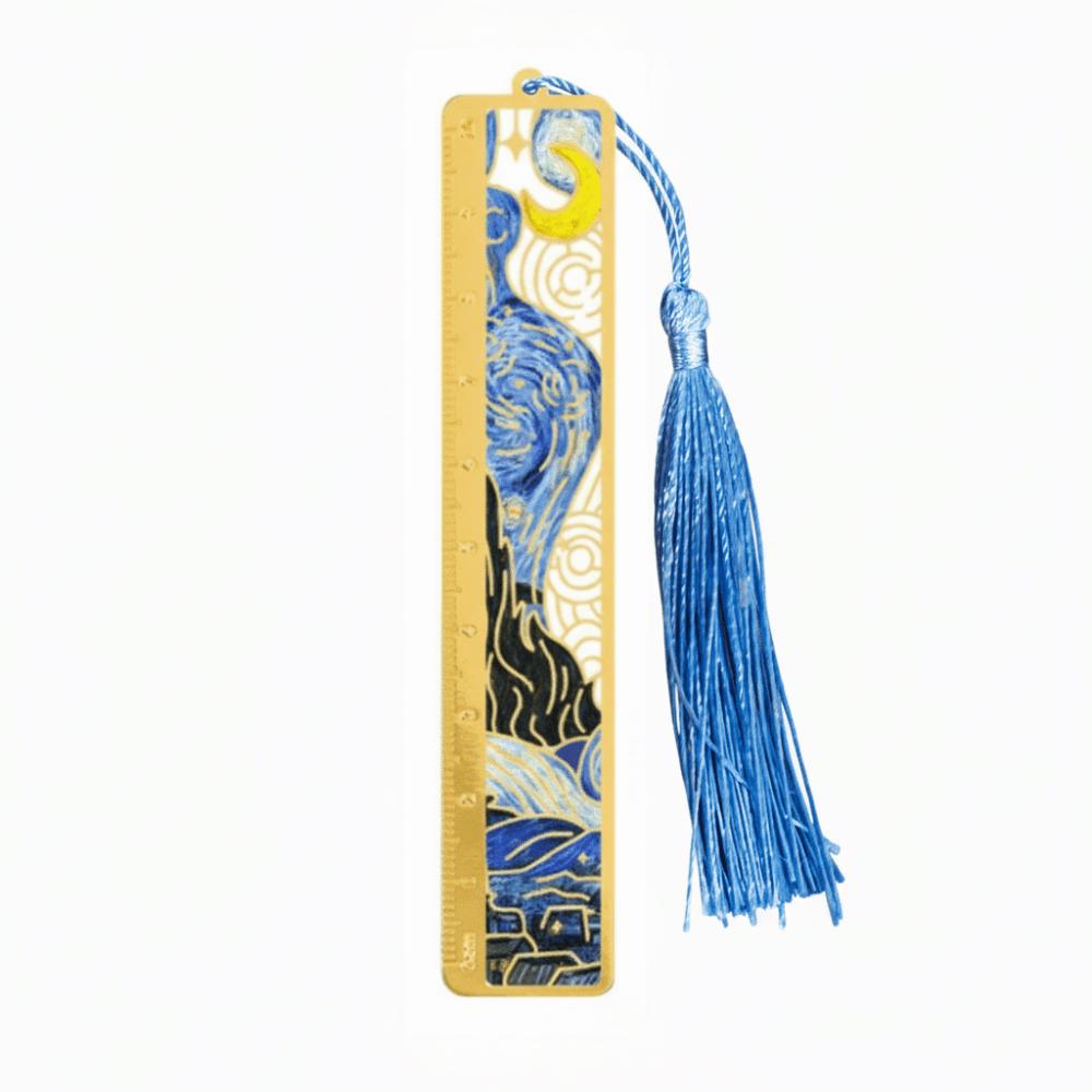 Oil Painting Metal Bookmark Student Gift Tassel Pendant Reading Book Clip School Office Supplies with Ruler Pagination Mark
Oil Painting Metal Bookmark Student Gift Tassel Pendant Reading Book Clip School Office Supplies with Ruler Pagination Mark