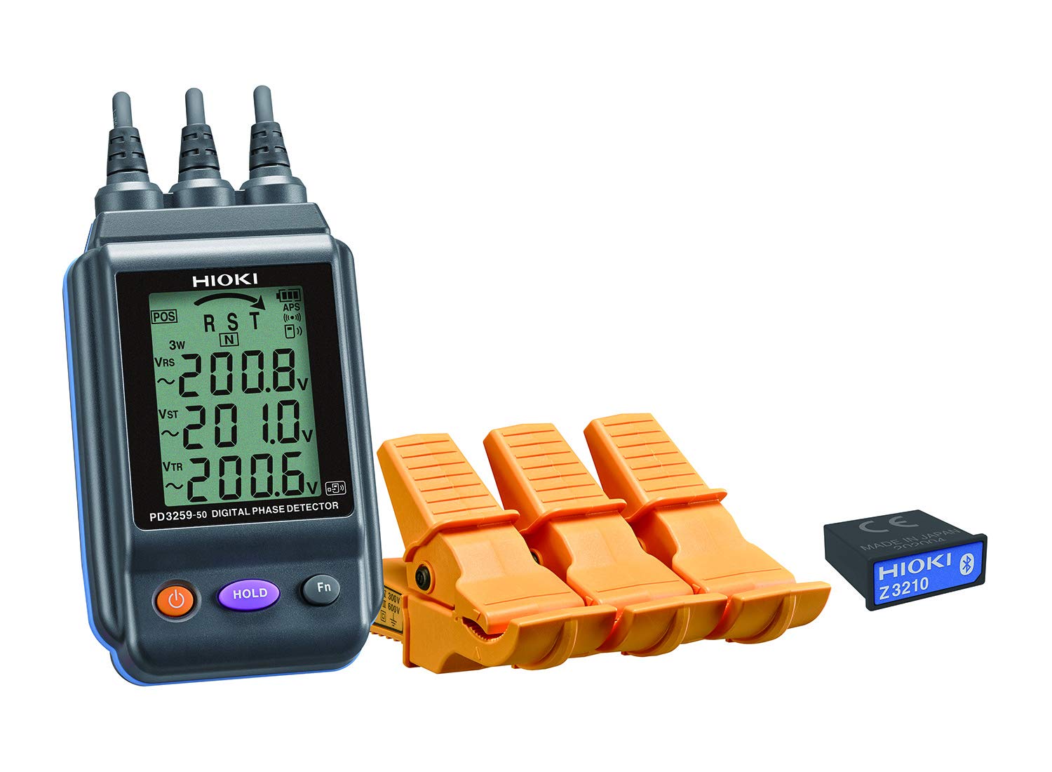 HIOKI Phase Inspector Wireless Set with Voltmeter Wireless Communication 10m line of sight PD3259-90 communication distance
HIOKI Phase Inspector Wireless Set with Voltmeter Wireless Communication 10m line of sight PD3259-90 communication distance