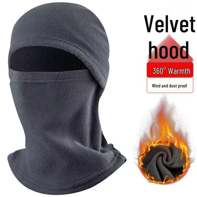 Windproof Winter Fleece Cycling Mask & Ski Hat One Size сірий колір
Windproof Winter Fleece Cycling Mask & Ski Hat One Size сірий колір