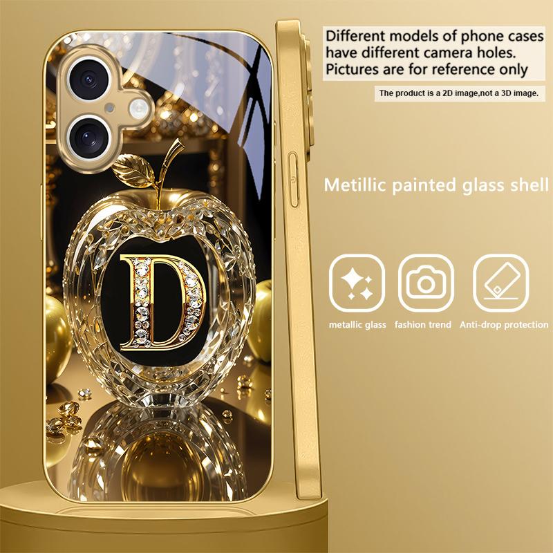 Кристалічна золота літера A Для iPhone 17 Pro Max 16 16E 15 14 13 Plus 12 mini 11 15Pro 17 Air XR X 17ProMax Золотий скляний чохол для телефону iPhone 15 Pro Max
Кристалічна золота літера A Для iPhone 17 Pro Max 16 16E 15 14 13 Plus 12 mini 11 15Pro 17 Air XR X 17ProMax Золотий скляний чохол для телефону iPhone 15 Pro Max