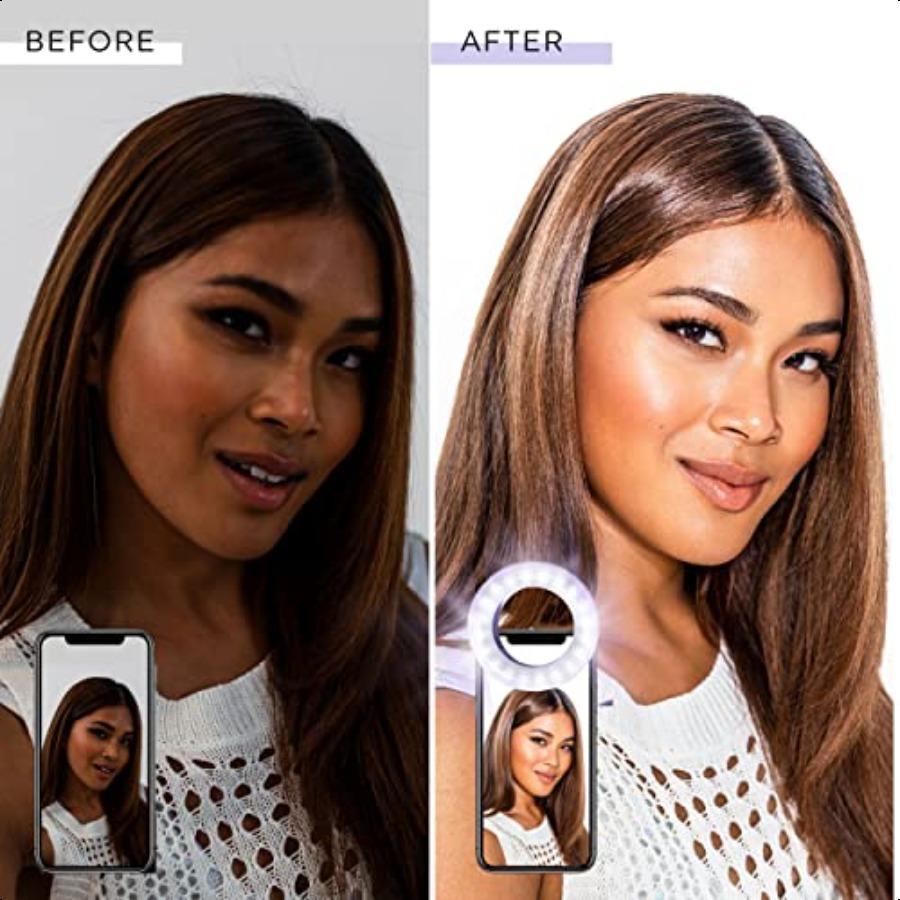 Селфи Кольцевая лампа для телефона iPhone Android или ноутбука 3 регулируемых режима освещения Перезаряжаемые батареи Конструкция с клипсой Идеально United States
Селфи Кольцевая лампа для телефона iPhone Android или ноутбука 3 регулируемых режима освещения Перезаряжаемые батареи Конструкция с клипсой Идеально United States