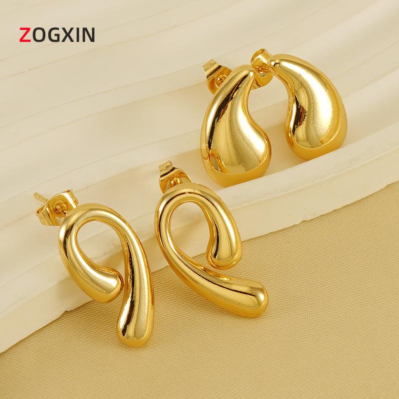 Stylish 18K Gold-Plated Stainless Steel Water Drop Stud Earrings for Women - Trendy European & American Fashion 18K Gold-Plated
Stylish 18K Gold-Plated Stainless Steel Water Drop Stud Earrings for Women - Trendy European & American Fashion 18K Gold-Plated