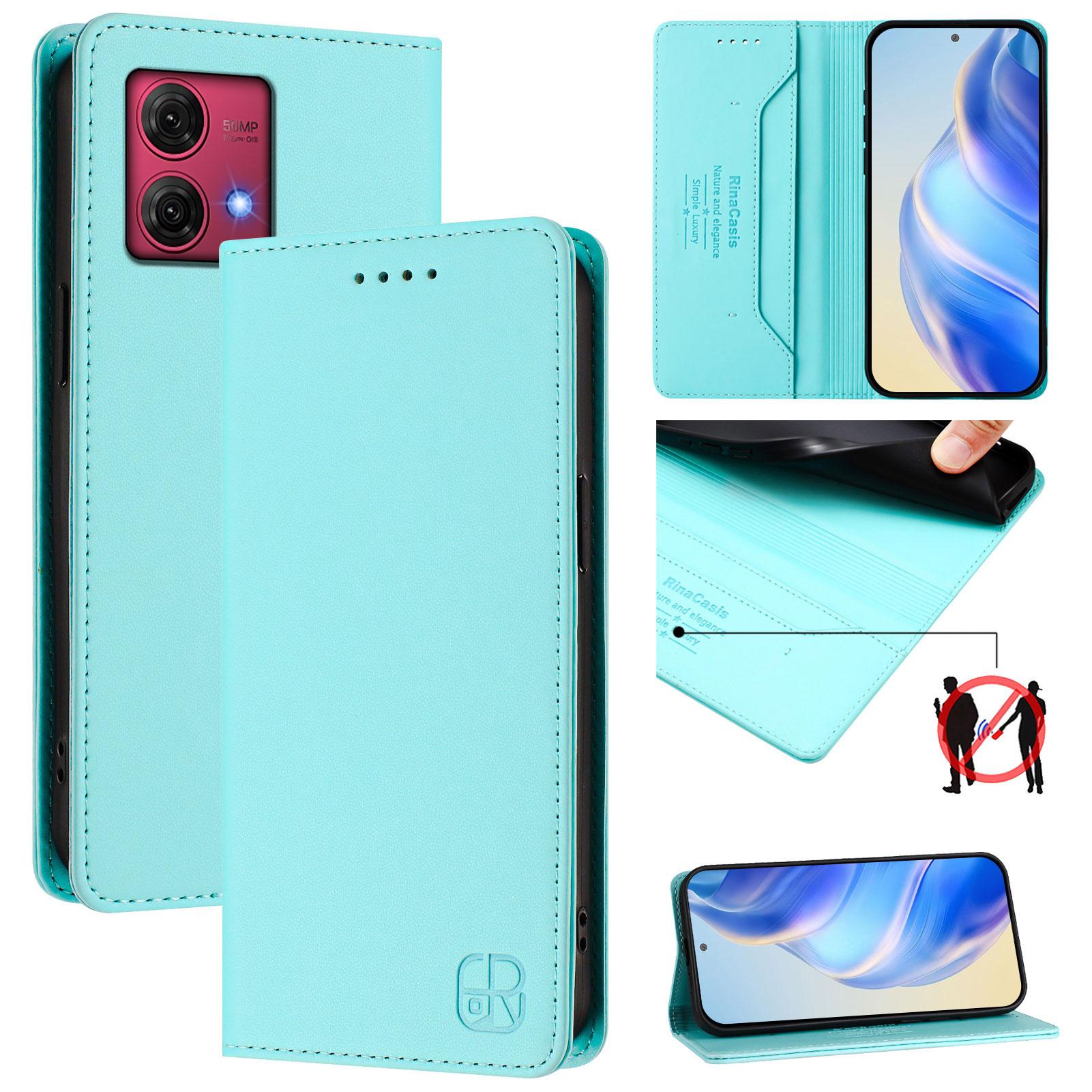 For Motorola Moto G84 5G Leather Case RINACASIS RC01 Phone Cover with RFID Blocking Wallet Stand Violet
For Motorola Moto G84 5G Leather Case RINACASIS RC01 Phone Cover with RFID Blocking Wallet Stand Violet