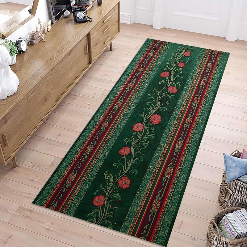 European Vintage Green & Gold Scroll Pattern Runner Rug Anti-slip Soft Washable Carpet for Hallway Entryway Living Room Decor 40X120CM
European Vintage Green & Gold Scroll Pattern Runner Rug Anti-slip Soft Washable Carpet for Hallway Entryway Living Room Decor 40X120CM