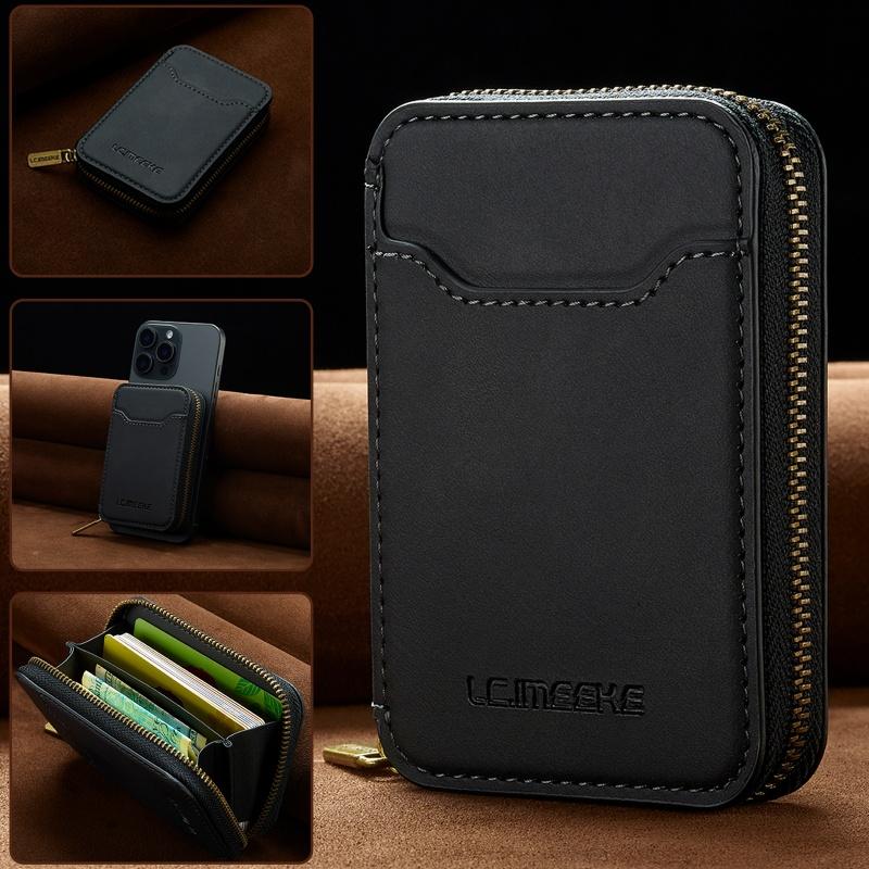 EUCAGR RFID Shielded Magnetic zipper Phone Holder Wallet Premium Synthetic Leather for Phone & Cards, Compact Design, Ideal Gift чорний
EUCAGR RFID Shielded Magnetic zipper Phone Holder Wallet Premium Synthetic Leather for Phone & Cards, Compact Design, Ideal Gift чорний